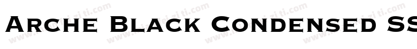 Arche Black Condensed SSi Black Con字体转换